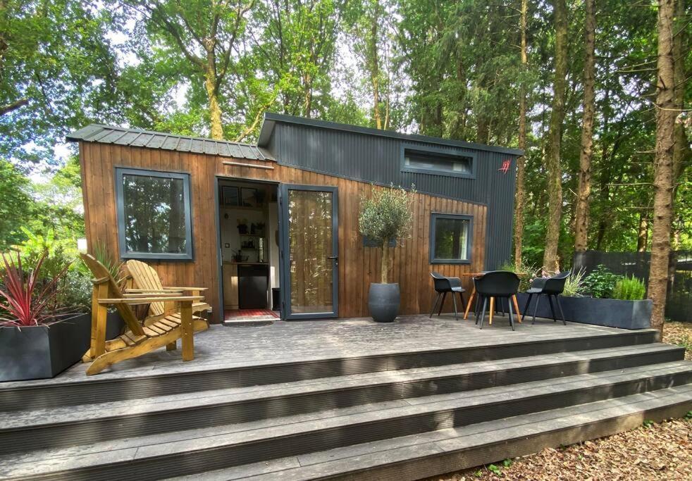 Tiny House Sur Terrain Boise A 10 Mn De La Mer Férel エクステリア 写真