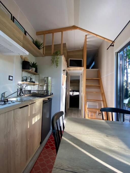 Tiny House Sur Terrain Boise A 10 Mn De La Mer Férel エクステリア 写真